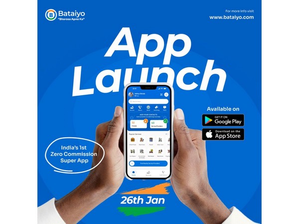 Bataiyo, India's First Zero-Commission Super App, Launches on January 26, 2025