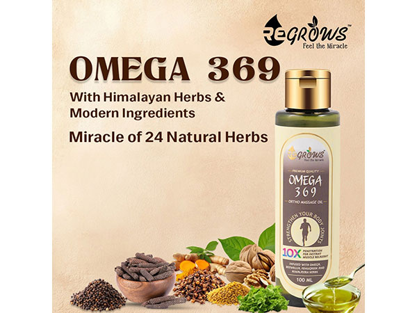 Introducing India's First: Natural Pain Relief Oil with Omega 3, 6, 9 for Instant and Long- Lasting