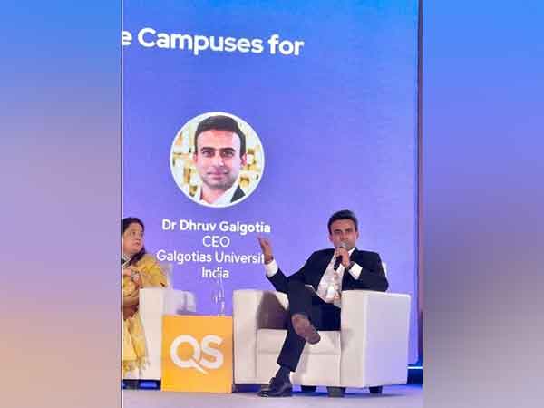 Dr Dhruv Galgotia speaks at the QS India Summit 2025