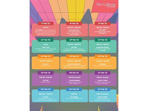 Event Itinerary day wise