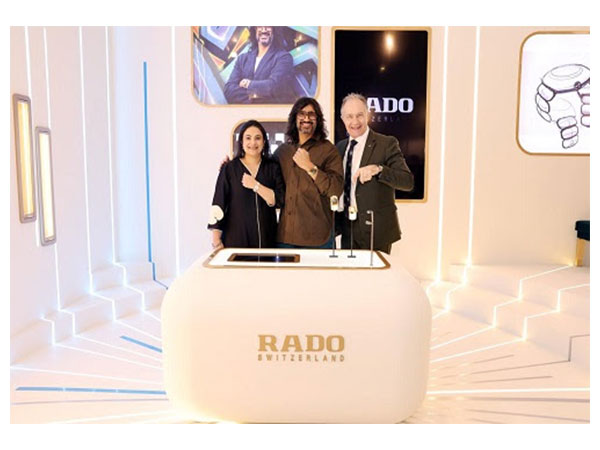 Simran Chandhoke, Brand Manager - RADO (Business Head India), Designer, Tej Chauhan and Adrian Bosshard, CEO of Rado