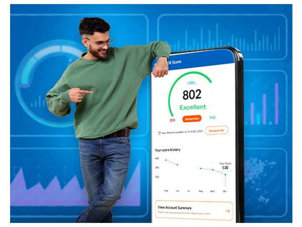 One can check CRIF High Mark Credit Score on Bajaj Markets