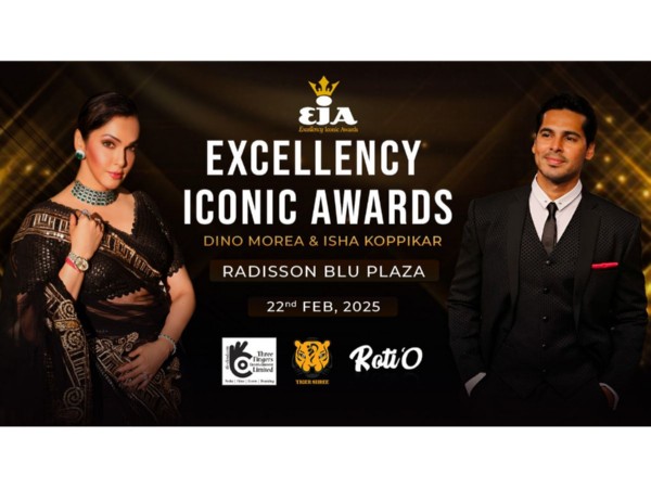 Three Fingers Entertainment Presents the Excellency Iconic Awards 2025 featuring Isha Koppikar and Dino Morea