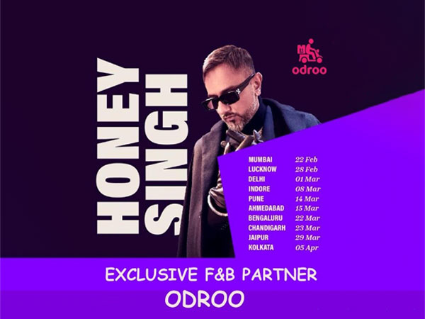 Odroo Joins Forces with India Today Group as the Exclusive F&B Partner for Millionaire India Tour | Yo Yo Honey Singh