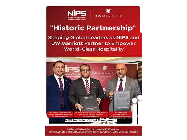 Historic Partnership in Hospitality Education NIPS Institute of Hotel Management signs Landmark MoU with JW Marriot