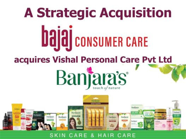 Bajaj Consumer Care acquires Vishal Personal Care Pvt Ltd popular in South for Natural Products under Brand Name Banjara's