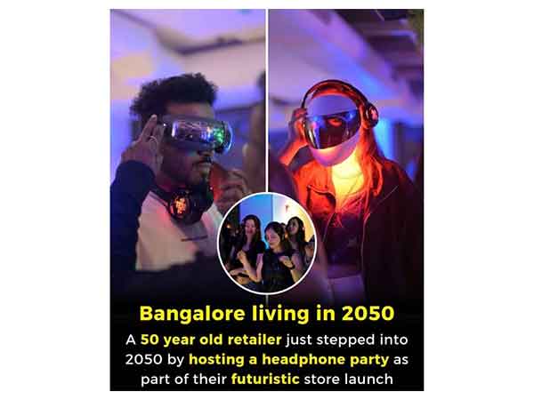 Peak Bengaluru Feb 2050. Futuristic launch for a Futuristic store. 1st time in India