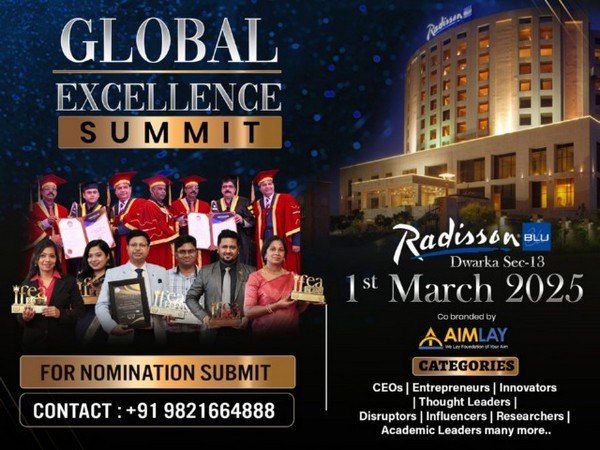 Aimlay and AAAR Join Hands to Honor Visionaries at the Global Excellence Summit 2025 on March 01, 2025, at Radisson Blu, Dwarka