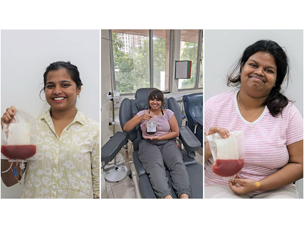 (L-R) Donors Navya, Jahnvi, and Loni