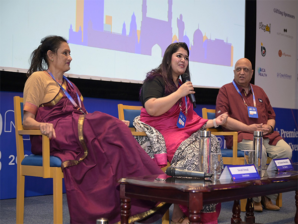 Seen from L-R: Swati Desai, Founder, 2Meditate; Dr Tanaya Narendra, Founder, Dr. Cuterus and Professor Bhagwan Chowdhry, Faculty Director, I-Venture @ ISB at I-Connect @ ISB