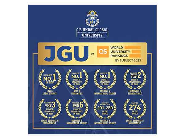 O.P. Jindal Global University Achieves Historic Milestone in QS Subject Rankings 2025