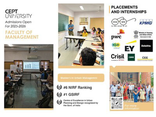 Faculty of Management at CEPT University Invites Applications to PG Programs 2025