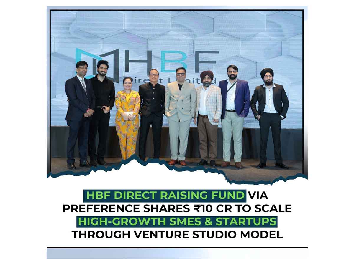 HBF Direct Expands Venture Studio Model to Empower SMEs - Raising Rs10 Cr via Preference Shares