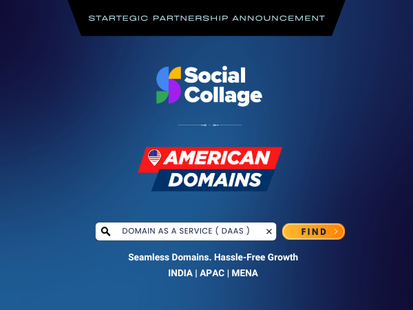 Social Collage Partners with American Domains.