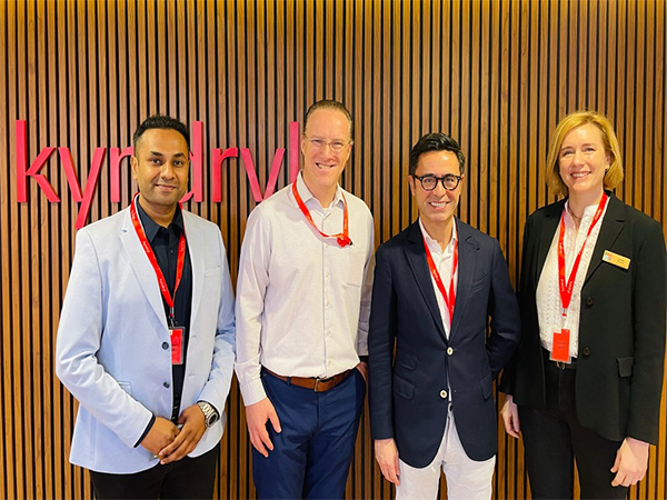 Left to Right: Amit Goyal, Managing Director, PMI South Asia, Michael Moesman, Senior Vice President, Kyndryl, Pierre Le Manh, President & CEO, PMI, Lenka Pincot, Chief of Staff to the CEO