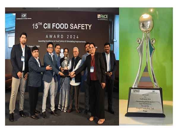 Cargill Kurkumbh plant team at the CII Award for Food Safety 2024, New Delhi