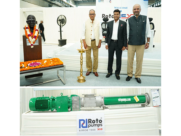 Harish Chandra Gupta (CMD), Anurag Gupta (Jt. MD), Arvind Gupta (Dy. MD) of Roto Pumps Ltd. at the Roto Next event to unveil 'P' Range compact pumps