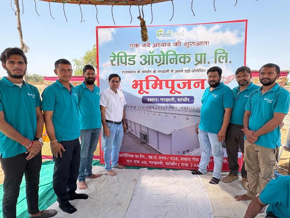 Rapid Organic lays the foundation stone for its cutting-edge Agro Processing and Herbal Tea Plant in Sanchore