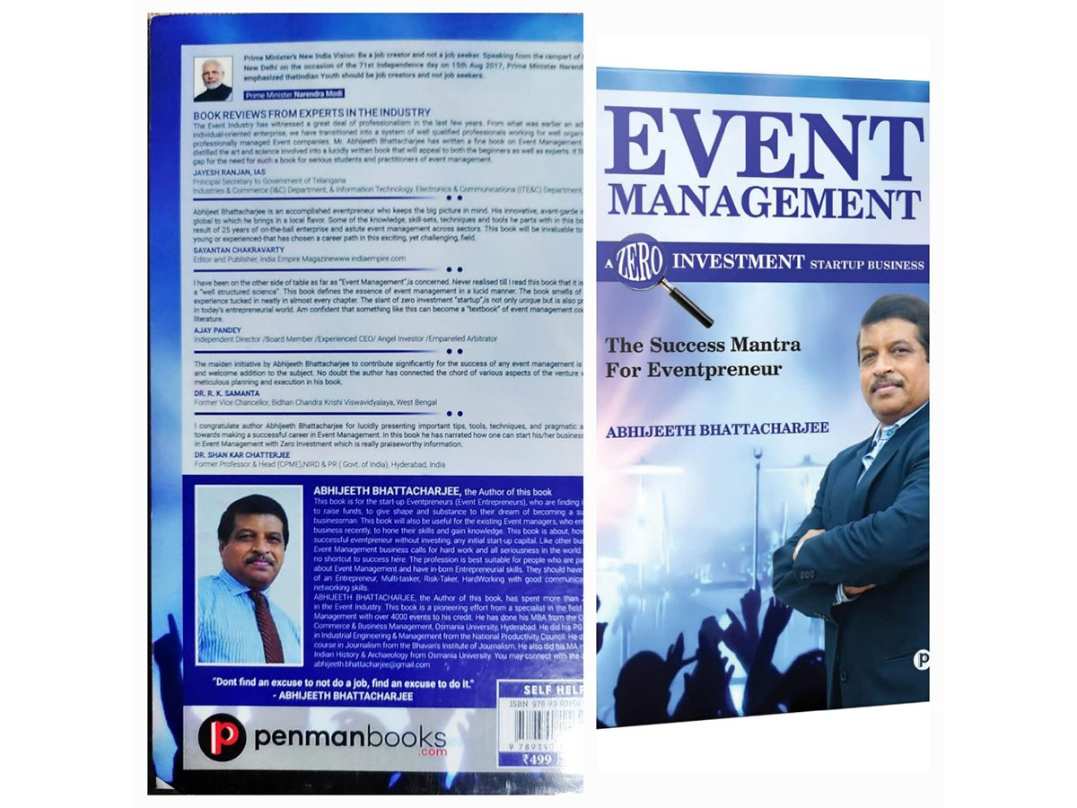 Abhijeeth Bhattacharjee's Book on Event Management Lauded by the Indian Entertainment Industry in 2025