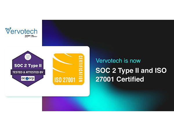 Vervotech is now officially ISO 27001 certified and SOC 2 Type II compliant.
