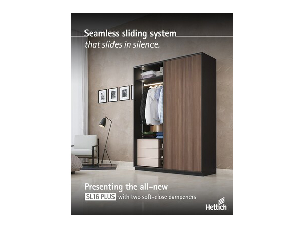 Hettich SL 16 Plus Launch - Silent-Sliding-System