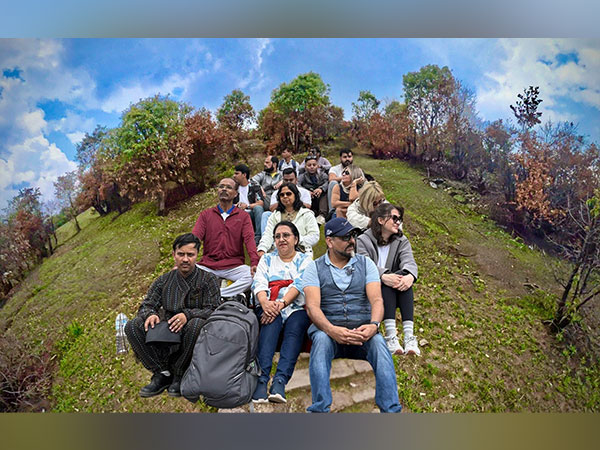Mountain Mindfulness Session by Dr Prem and Retreat Guests at Nepal's Mountain.
