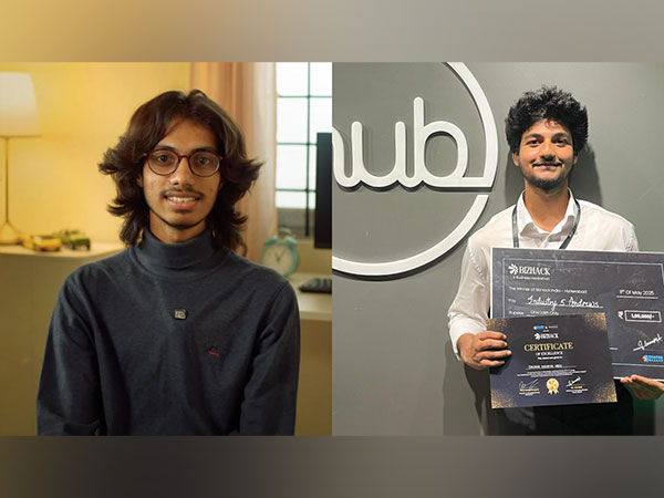 NIAT students Gajula Sharvan (left) and Sachin Keerthi Vasu (right) win big at hackathons, reflecting their industry-aligned, innovation-driven learning approach.