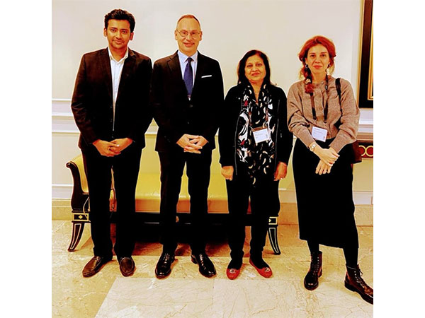 L-R: Jayant Palan (Co-Founder & Director, GRMI), Prof. Antonio Ragusa (Dean, RBS), Prof. Madhu Vij (President, GRMI), Dr. Giulia Mezzi (Associate Dean, RBS)