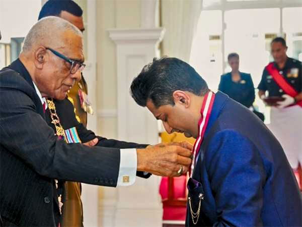Sumeet Tappoo honoured with Fiji's top civilian award
