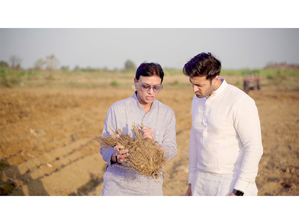 Muzaffar Hussain (left) and his son, Mazhar Syed (right) at AsmitA Organic Farms, Nagpur--the birthplace of their organic farming journey and the foundation of a legacy rooted in sustainable agriculture