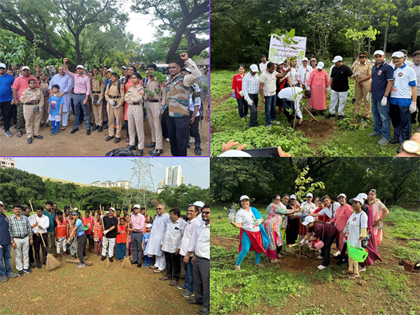 Special Campaign of tree plantation and cleaning drive Launched by Ravindra Waikar, MP Loksabha and Manisha Waikar for martyrs "Ek PER SHAHEED KE NAAM"