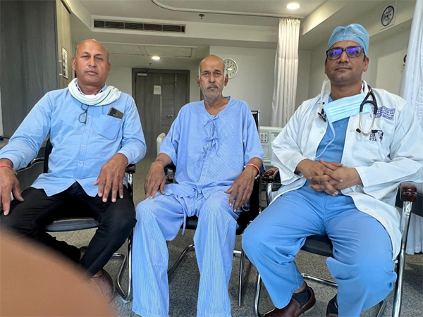 Dr Prem Ratan Degawat at Eternal Hospital with patient after procedure
