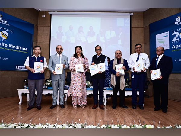 Leaders from Apollo Hospitals celebrate 20 years of Apollo Medicine, the Group's official medical journal, at a special event held on June 3, 2025