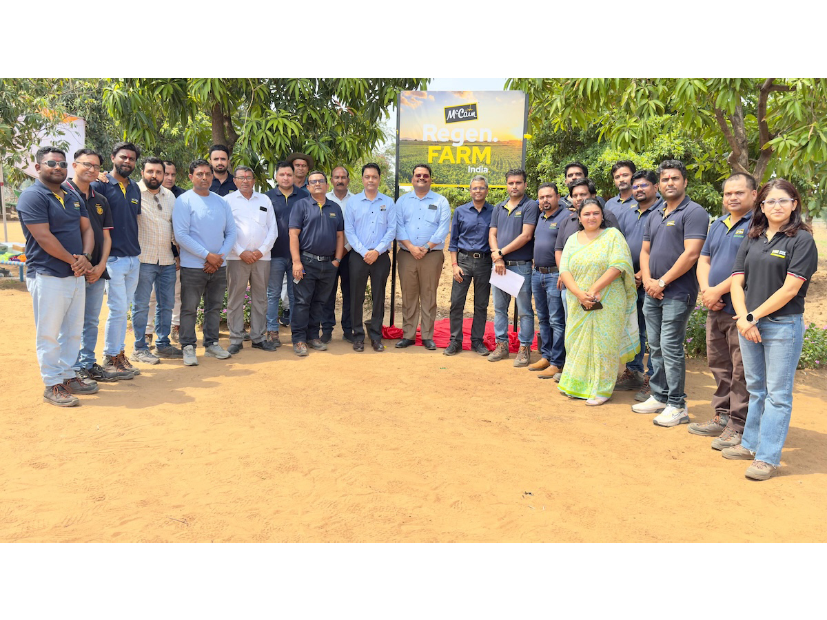 McCain Foods India with Mainak Dhar, Managing Direction at Sabarkantha, Gujarat, for the launch of Regenerative Agriculture Demonstration Farm