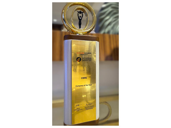 CBRE India honoured with the prestigious 'Company of the Year' award at the Outlook Business Spotlight Enterprise & Leadership Awards 2025