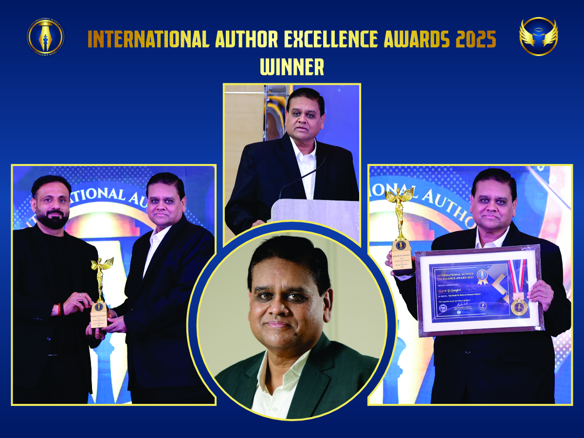 Author Rajesh D. Sanghvi honoured for global literary excellence at 2025 International Author Awards, Dubai