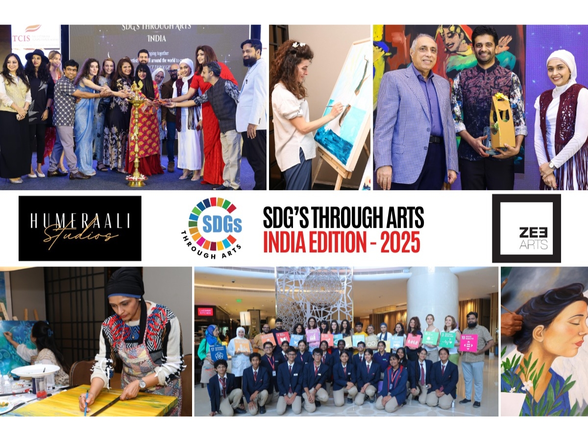 Artists and guests unite at the SDGs Through Arts - India Edition gala in Bengaluru, celebrating creativity as a catalyst for global change.