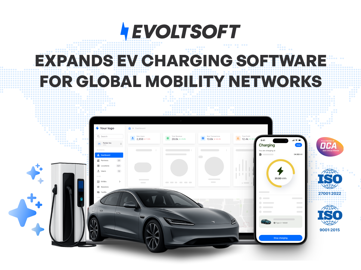 Evoltsoft Technologies Expands EV Charging Management Software to Power Global Electric Mobility Networks