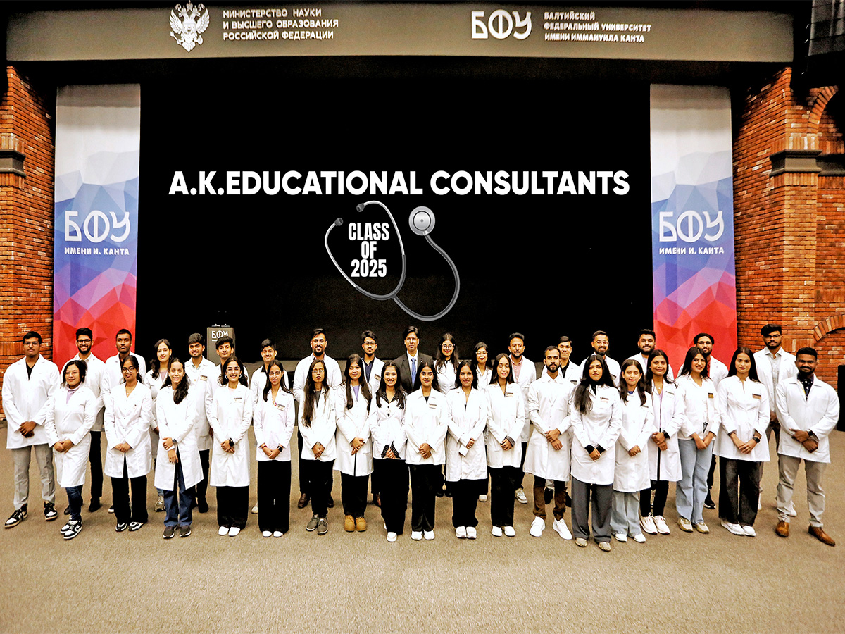 Third MBBS batch of A.K.Educational Consultants graduates from IKBFU.