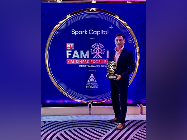 Mr. Pavan Ranga, CEO of Rangsons Aerospace, receives the 'Excellence in Multigenerational Legacy' award, celebrating 77 years of the Ranga Rao family's legacy