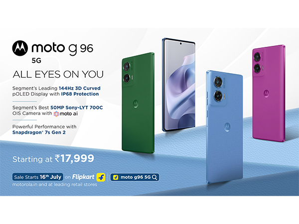 Motorola Launches moto g96 5G at an Unbelievable Starting Price of Just Rs. 17,999