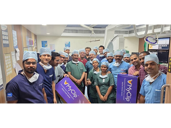 The team, under the guidance of Dr. Sai Sudhakar who performed the Landmark MyClip Procedure Performed.