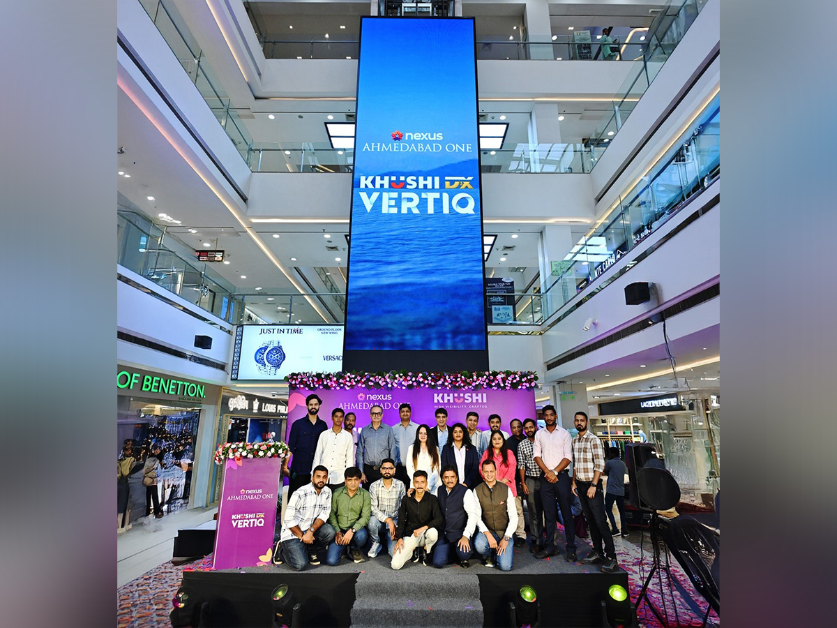 Khushi Advertising Partners with Nexus Ahmedabad One Mall to Launch VERTIQ, One of Ahmedabad's largest Vertical Digital Screens