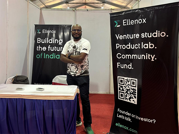 Prashanth, CEO of Ellenox, at the Global Startup Summit (2024)