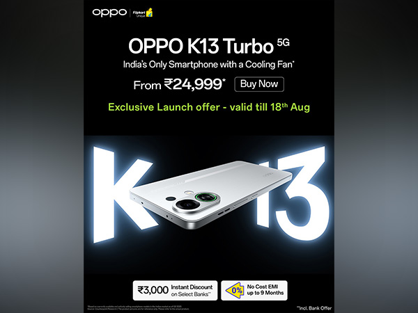 OPPO K13 Turbo 5G: India's Only Smartphone with a Cooling Fan Goes Live on Sale Today