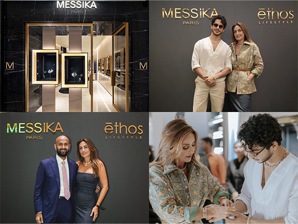 Messika Paris, in partnership with Ethos, marked its grand India debut at The Chanakya, New Delhi celebrated by founder Valerie Messika, actor Ishaan Khatter, and Pranav Saboo, CEO & Managing Director of Ethos.