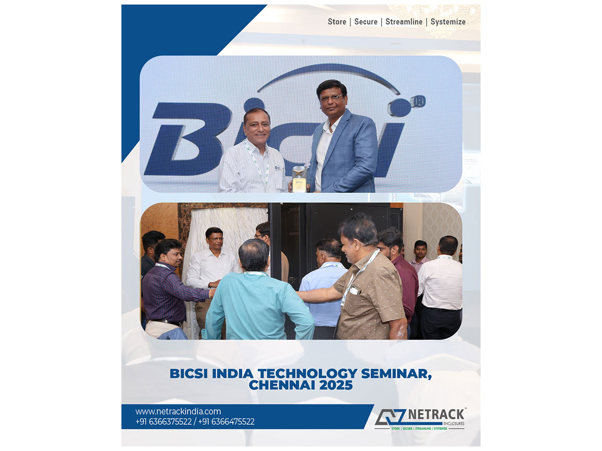 Netrack Highlights iRack Innovation at BICSI India Technology Seminar 2025 in Chennai