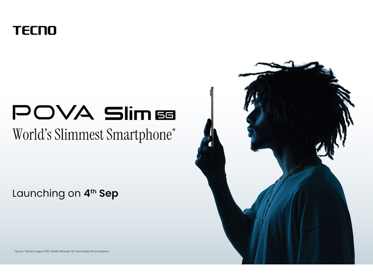 World's Slimmest Smartphone - The TECNO POVA Slim 5G Launching on 4th September