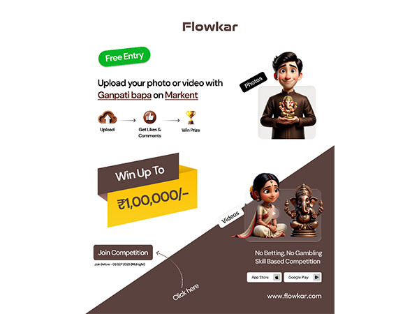 Flowkar Launches Markent with Ganesh Chaturthi Contest - Win ₹2.5 Lakh in India's First Skill-Based Creator Competition