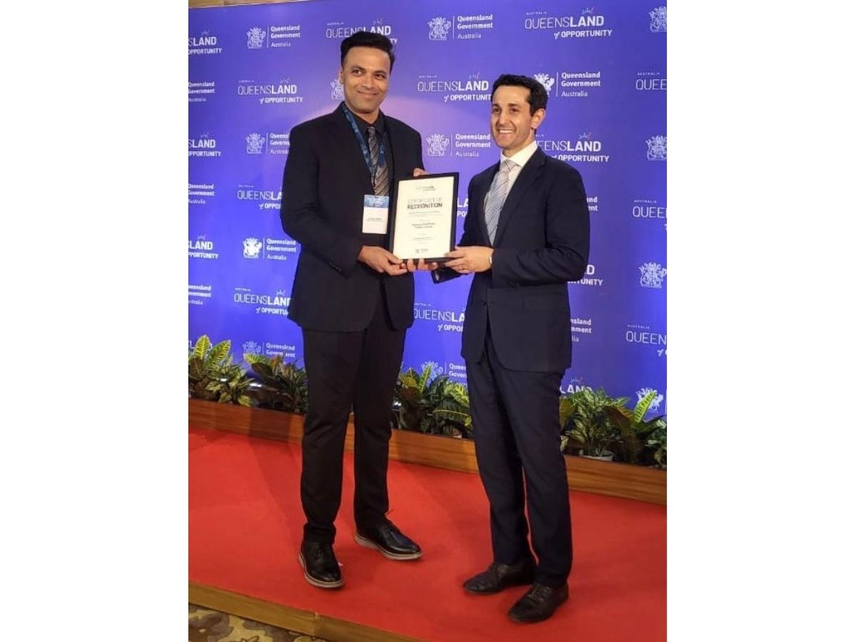 Government of Queensland Honors Anusaya Fresh CEO Dinesh Shinde for Outstanding Contribution to the Global Produce Industry